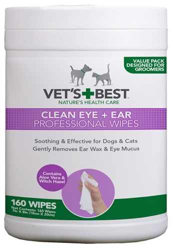 Vets Best Clean Ear/Eye Wipes Hond - 160 stuks