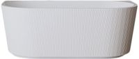 Wiesbaden Rivi Half Vrijstaand Ligbad 180 x 80 cm - Acryl Glans Wit