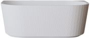 Wiesbaden Rivi Half Vrijstaand Ligbad 180 x 80 cm - Acryl Glans Wit