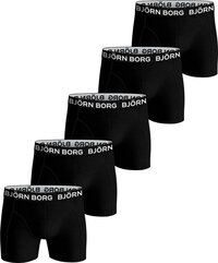 Bj&#246;rn Borg Boxershort Core - Onderbroeken - 5 stuks - Jongens - Maat 134-140 - Zwart
