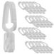 KADAX pinces à linge, 20 x pinces en plastique robuste, pinces colorées pour chaussettes, pinces résistantes au vent pour l'intérieur et l'extérieur (blanc_v1)