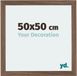 Your Decoration - Cadre puzzle 50x50 cm - Noyer foncé