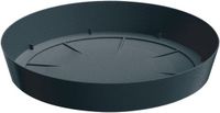Prosperplast Opvangschaal/onderschaal voor bloempot/plantenpot - antraciet - rond - Dia 38 cm