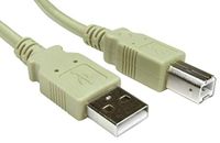 RS PRO USB-kabel, USBA/USB B, 3 m USB 2.0, grijs