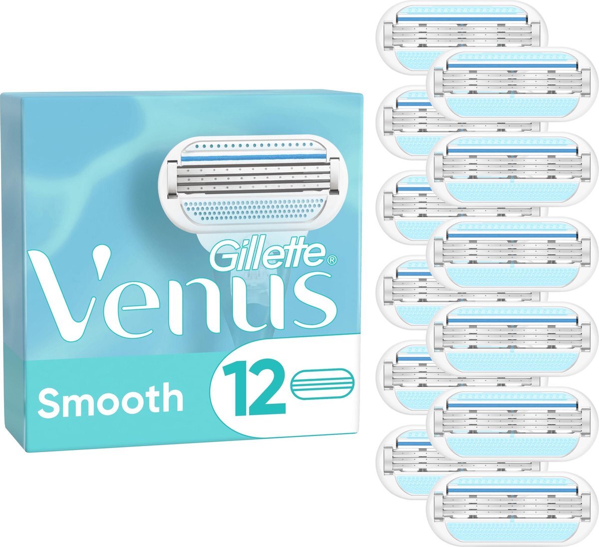 Gillette Venus Smooth scheermesjes x12, 3 messen, 57 g