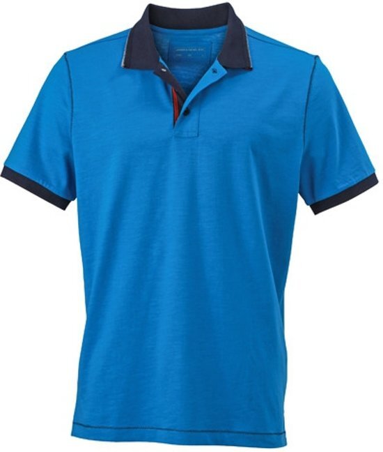 James & Nicholson Urban heren poloshirt blauw M