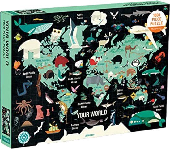 Thames & Hudson Galison World Map 1000 Piece Puzzle