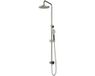 Hotbath Cobber - Stortdoucheset - 200 mm Hoofddouche - 360 mm Hartafstand - Glijstang - Rond Model Handdouche - Geborsteld Nikkel - Opbouw - 1/2 Inch Aansluiting - V01