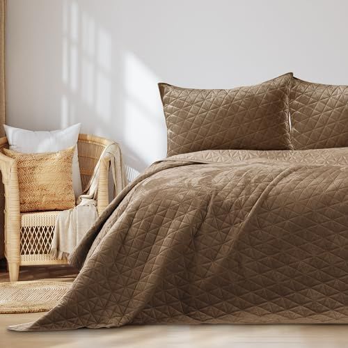 AmeliaHome Laila Cappuccino Beżowa narzuta, 260x240 cm