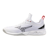 Mizuno Wave Luminous Indoor Schoenen Unisex Volleybal Wit/Zwart/Fiery Rood Maat 40.5