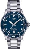 Tissot Seastar 1000 40 mm time only watch blue background T120.410.11.041.00