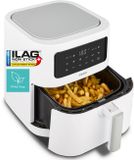 MEDION E40 XL heteluchtfriteuse (5,2 L, airfryer, 2150 W, 9 automatische programma’s, bakfunctie, frituren zonder olie, touchbediening, LED-display), matzwart