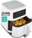 MEDION E40 XL heteluchtfriteuse (5,2 L, airfryer, 2150 W, 9 automatische programma’s, bakfunctie, frituren zonder olie, touchbediening, LED-display), matzwart
