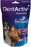 VETOCANIS DentActiv - 12 Sticks - Mini Mondhygiëne Sticks met Kip voor Honden 2-15kg