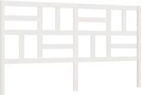vidaXL Hoofdbord 206x4x104 cm massief grenenhout wit