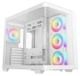 Deepcool Boîtier PC CG530U 4F, Moyen Tour, Micro-ATX, 4 Ventilateurs ARGB, Blanc