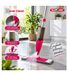 Clever Clean balai-serpillère avec fonction spray - balai-serpillère avec articulation pivotante à 360°, antibactérien - 130 x 12 x 46 cm **Produit de seconde main – Testé et entièrement fonctionnel** Gris/Orange