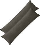 vidaXL - Taie d'oreiller - 2 pièces - Anthracite - 40 x 145 cm - Satin de coton