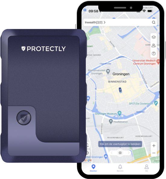 Protectly® GPS Tracker Extreme - GPS Tracker Met SIM - Magneet GPS Tracker Auto - Batterij 2140 Uur - Volgsysteem - 150 landen + Europa dekking - Slimme Sensoren - IP67 Waterdicht - 10 Jaar Full Service SIM - Incl. Lifetime tracking!