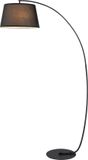 HOMCOM Vloerlamp - Metaal - 47x105x190cm - Zwart