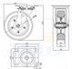 ZABI Roue pivotante 180mm métal-caoutchouc 220kg pour machines