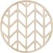 Krumble Pannenonderzetter - Pijlen - Diameter 14 cm - Beige