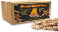 Feuerbällchen Aanmaakblokjes voor barbecue, open haard, aanmaakhulp (aanmaakwol van natuurlijke producten, voor het aansteken van houtskool, kampvuur of open haard) 7,5 kg doos