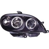 Set Citroën Saxo 2000-2003 - Zwart - incl. Angel-Eyes Koplampen Set