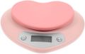 NCD E-Commerce Handel GmbH Balance de cuisine électronique de couleur pastel avec motif cœur, précision 1g/5kg pour un usage domestique