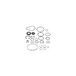 febi bilstein 08694 afdichtingsset voor stuurbekrachtiging, 1 stuk | Compatibel met: MERCEDES-BENZ S-CLASS, SL, SL Coupe