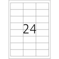 HERMA Premium - Papier - mat - permanent zelf-klevend - wit - 64.6 x 33.8 mm 4800 etiket(ten) (200 vel(len) x 24 gelamineerde etiketten
