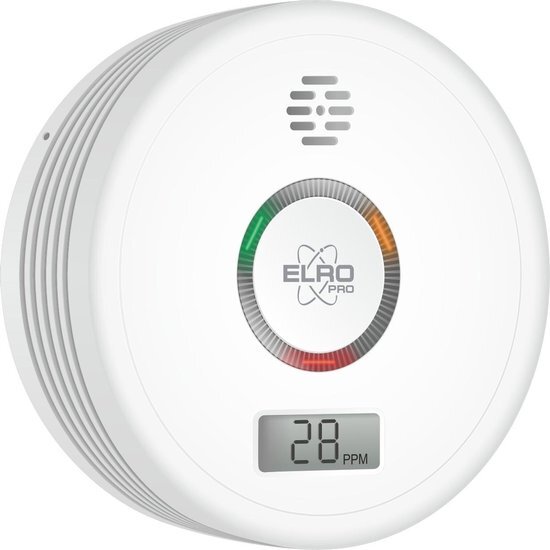 ELRO PRO PK4910 Koolmonoxidemelder - 10 Jaar Batterij - Display - EN50291