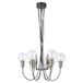 ABRAZO Suspension, 6x E14/40W, Satin Brass/Clear Glass, Ø: 61 H: 100 cm