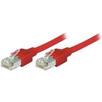 Tecline - Verbindingskabel - RJ-45 (M) naar RJ-45 (M) - 1.5 m - S/UTP - CAT 5e - afgeschermd, zonder haken - rood