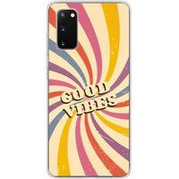 Samsung Galaxy S20 Good vibes bedrukt siliconen hoesje
