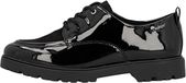 Rieker Softlack-leren derbyschoenen Zwart