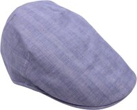 Jos van Dijck Flat Cap Crossover Contrast Visgraat Katoen Lichtblauw - maat 56 (small)