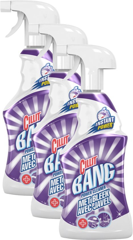 Cillit Bang Spray Bleek & Hygiene Allesreiniger - Keuken - 3x750ml