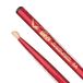 Vater Colour Wrap Drumsticks 5A Nylon Hoofd Red Sparkle