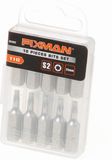 Fixman Bitset 1/4" tx10 x 25mm blister van 10 bits
