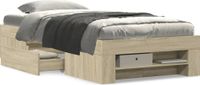 Maison Exclusive - Cadre de lit Chêne Sonoma 75x190 cm