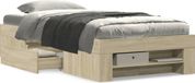 Maison Exclusive - Cadre de lit Chêne Sonoma 75x190 cm