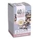 Merkloos Kerstverlichting - 40 led lampjes - warm wit - 300 cm - zwart snoer - op batterij - lichtsnoer