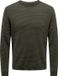 ONLY & SONS ONSTAPA REG 12 STRUC LS CREW KNIT NOOS Heren Trui - Rosin;Forest Night Dots - Maat XL