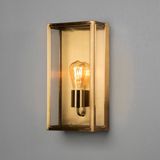Konstsmide Gouden wandlamp Carpi - Aluminium - IP44 - Met dimfunctie - Voor buiten