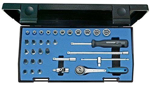 Gedore Steeksleutelset 1/4" 32-delig 6-kant in-Is-PH-PZ