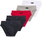 Tom Tailor - Katoenen slips in een set van 5 - Maat S/4 - navy-white-red