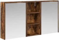 vidaXL Badkamerkastenset 3 st 116 x 16 x 62,5 cm Bewerkt hout