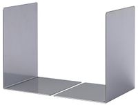 Durable 324423 Boekensteun metaal L, set van 2 stuks, zilver