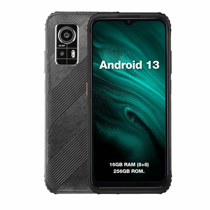 AGM H6 - 6.56" - 256GB - 50MP Camera - Android 13 - Black